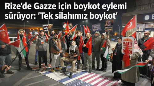 Rize’de Gazze İçin Boykot Eylemi Sürüyor: Tek Silahımız Boykot