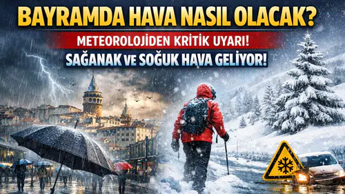 Bayramda Hava Nasıl Olacak? Meteoroloji Uyardı: Sağanak ve Soğuk Hava Geliyor