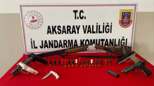 Aksaray Gülağaç'ta Ruhsatsız Silahlı Operasyonda 3 Kişi Gözaltına Alındı