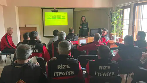 Rize’de İtfaiye Personeline Bağımlılıkla Mücadele Eğitimi ve YEDAM Tanıtımı