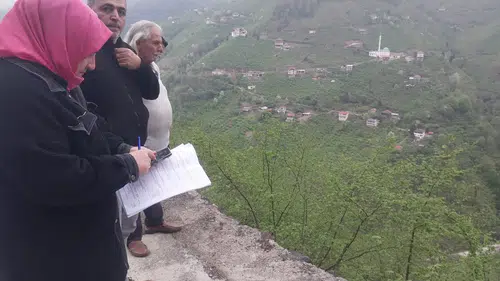 Trabzon’da Şiddetli Yağışın Ardından Tarım Arazilerinde Hasar Tespit Çalışmaları Sürüyor