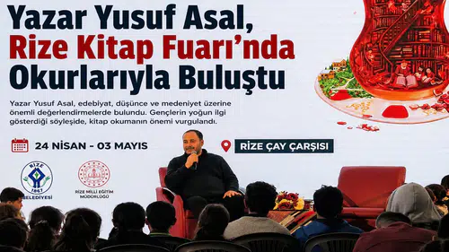 Yazar Yusuf Asal, Rize Kitap Fuarı’nda Okurlarıyla Buluştu