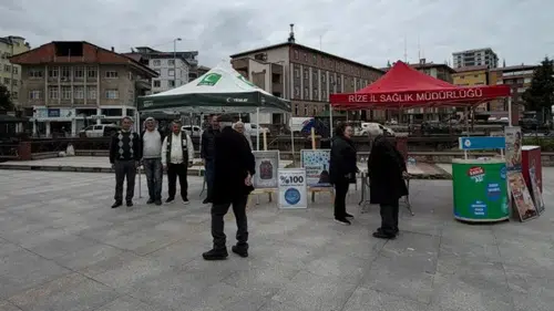Ardeşen’de Tütün Bağımlılığına Karşı Farkındalık Etkinliği Düzenlendi