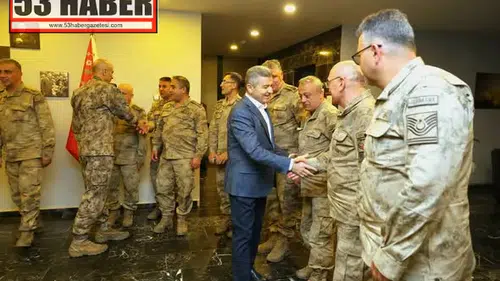 Artvin Valisi Dr. Turan Ergün, Jandarma Denetleme Heyeti ile Bir Araya Geldi