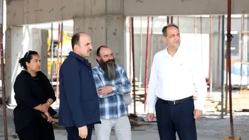 Altay, Mevlana Türbesi Arkası Kentsel Yenileme Projesi Şantiyesinde İncelemelerde Bulundu
