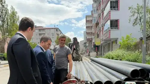 Kağızman'daki Altyapı ve Kaldırım Çalışmalarının Yerinde Değerlendirilmesi Gerçekleştirildi