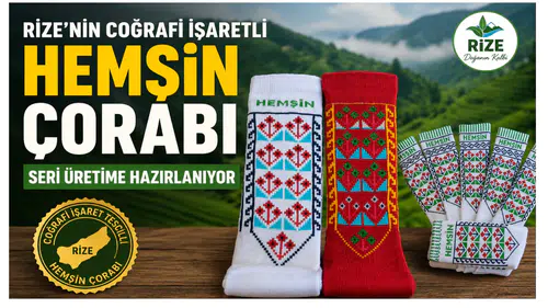 Rize’nin Coğrafi İşaretli Hemşin Çorabı Seri Üretime Hazırlanıyor