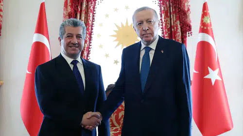 Cumhurbaşkanı Erdoğan, IKBY Başbakanı Mesrur Barzani ile Bir Araya Geldi!