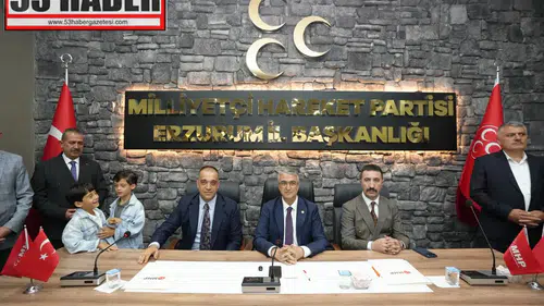 MHP Erzurum Teşkilatı Bayramlaşma Programında Bir Araya Geldi