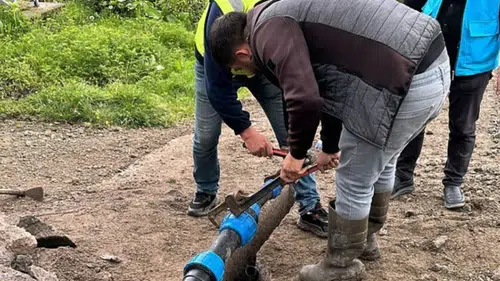 Hayrat'ta İçme Suyu Altyapısı Güçlendirildi, 1000 metre Şebeke Hattı Tamamlandı!