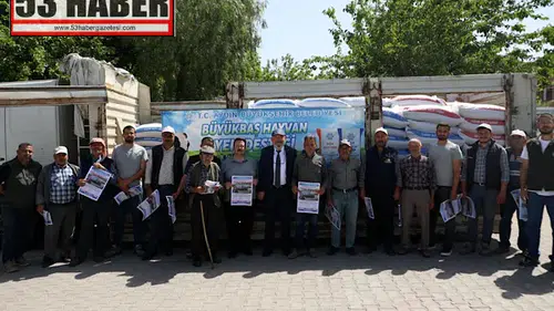 Aydın'dan Didim’de üreticilere yem desteği