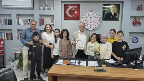 Güneysu'da Öğrenciler eTwinning Projelerini İlçe Milli Eğitim Müdürü ile Paylaştı