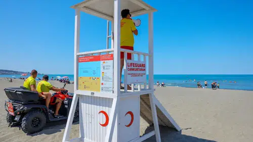 Samsun’da rip akıntısına karşı nefes kesen cankurtaran tatbikatı