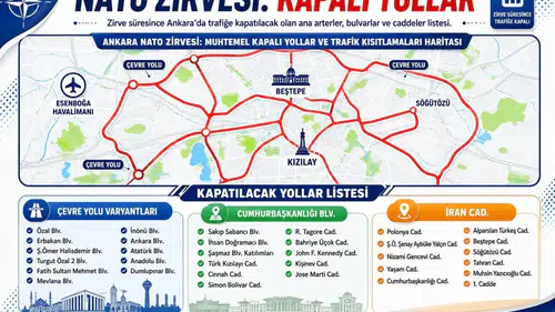 Ankara'da NATO Zirvesi tedbirleri: 13 gün boyunca bazı yollar trafiğe kapatılacak