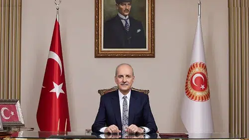TBMM Başkanı Kurtulmuş, İran İslami Şura Meclisi Başkanı Ghalibaf ile görüştü