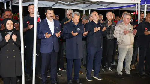 Rize’de AFAD Personeli Ömer Faruk Özkan İçin Tören Düzenlendi