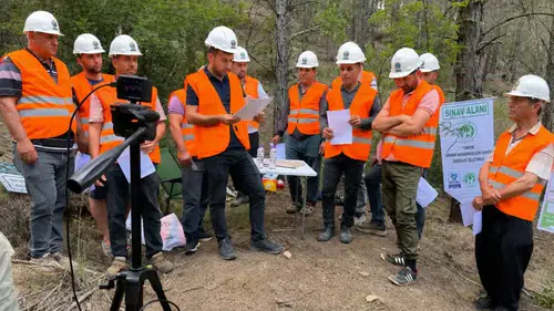 Antalya'da orman işçilerine MYK sınavı yapıldı