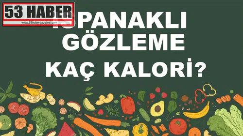 Ispanaklı Gözleme kaç kalori? Ispanaklı Gözlemenin besin değerleri neler?