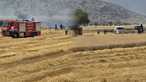 Burdur Yuva Ovası'ndaki Yangın Hızla Kontrol Altına Alındı