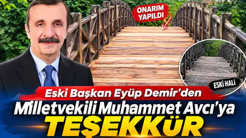 Eski Başkan Eyüp Demir'den Milletvekili Muhammet Avcı'ya Teşekkür