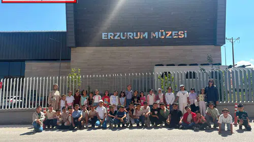 GSB Gençlik Yaz Kulübü Öğrencileri Erzurum Müzesi'nde Tarihle Buluştu