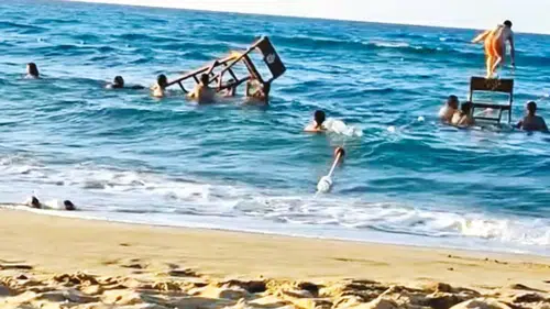 Cankurtaran Kulesi Yok Oldu! Plajda Şaşkınlık Yaratan Eğlence Deneyimi