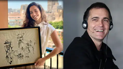Pedro Alonso, Özge Özacar’a özel bir tablo hediye etti!