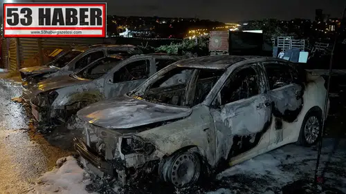 Galeri Yangını: Araçlar Alevler İçinde Kaldı