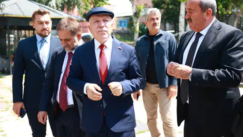 Erzurum Büyükşehir Belediyesi'nden Hacı Cuma ve İbrahim Paşa Camii Çevresinde Saha İncelemesi