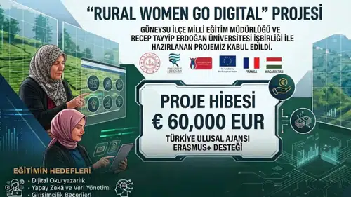 Güneysu’ya Avrupa Birliği’nden 60 Bin Avroluk Proje Desteği