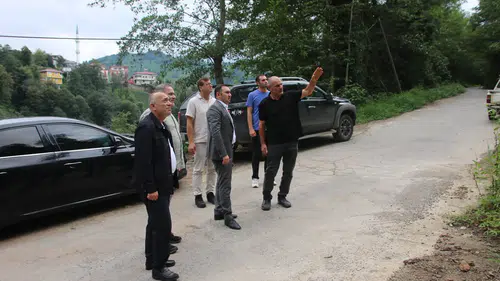 Kaymakam Ahmet Korkmaz Akdere Köyü’nde Çalışmaları Yerinde İnceledi