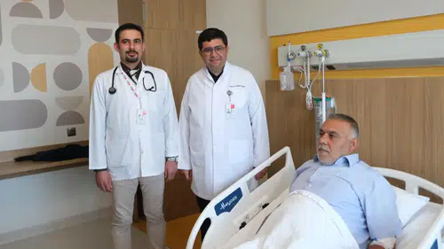Kalbindeki delik aniyografik yöntemle kapatıldı