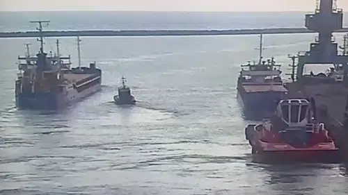 Marmara Denizi'nde batan gemiye ait İskenderun'dan hareket anının görüntüleri ortaya çıktı!