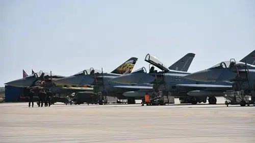 Resmi açıklama geldi! İtalyan Eurofighter savaş uçağı vuruldu