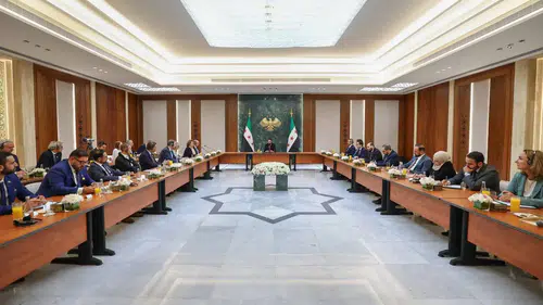 Şara, Alman Delegasyonu ile Suriye'nin Yeniden İmarı Üzerine Görüşmeler Gerçekleştirdi