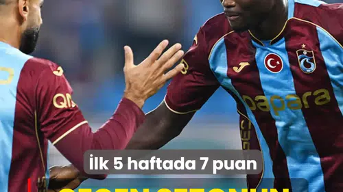 Trabzonspor, Geçtiğimiz Sezonun İzlerinden Uzak! İlk 5 Haftada Sadece 7 Puan Toplayabildi