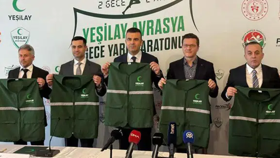 Yeşilay, gece startlı ilk kıtalararası maratona imza atıyor