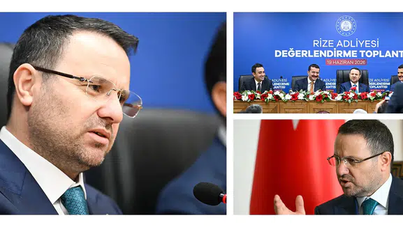 ADALET BAKANI GÜRLEK RİZE ADLİYESİNDE HAKİM VE CUMHURİYET SAVCILARIYLA BİR ARAYA GELDİ