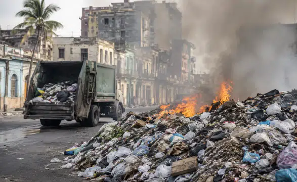 Havana'da Yakıt Krizi Çöplüklere Yol Açtı: Sağlık Tehlikesi Artıyor