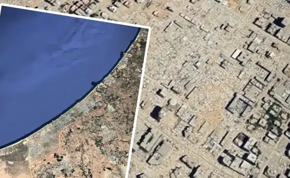 Gazze'de katil İsrail yıkımı! Uydu görüntüleri belgeledi