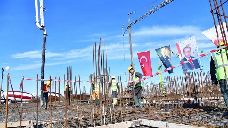 Of İlçe Adalet Sarayı Temeli Dualarla Atıldı