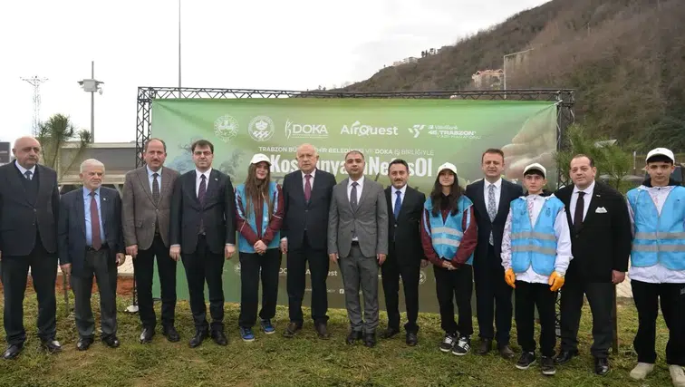 Trabzon Yarı Maratonu Fidan Dikim Etkinliği ile Çevreye Nefes Oluyor