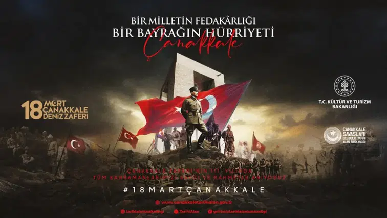 Çanakkale Deniz Zaferi'nin 111. Yılı Bir Milletin Fedakârlığı, Bir Bayrağın Hürriyeti Temasıyla Kutlanacak
