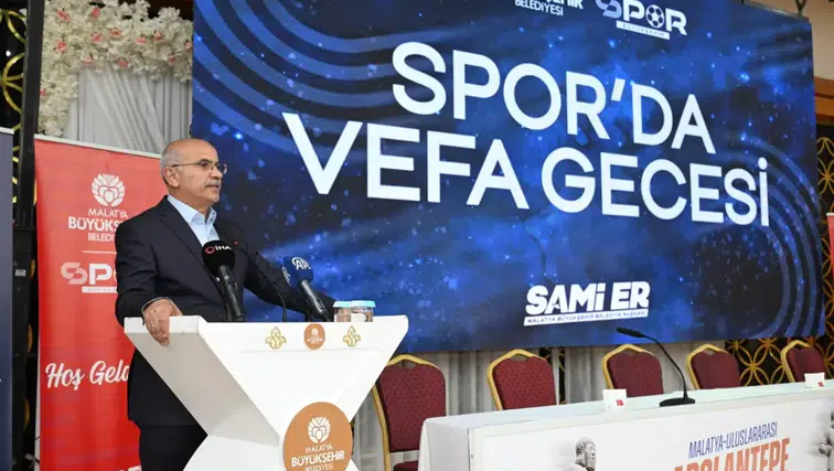 Malatya’da spora emek veren isimlere vefa gecesi