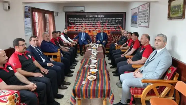 Rize Belediyesi İtfaiye Personeliyle Bayramlaşma
