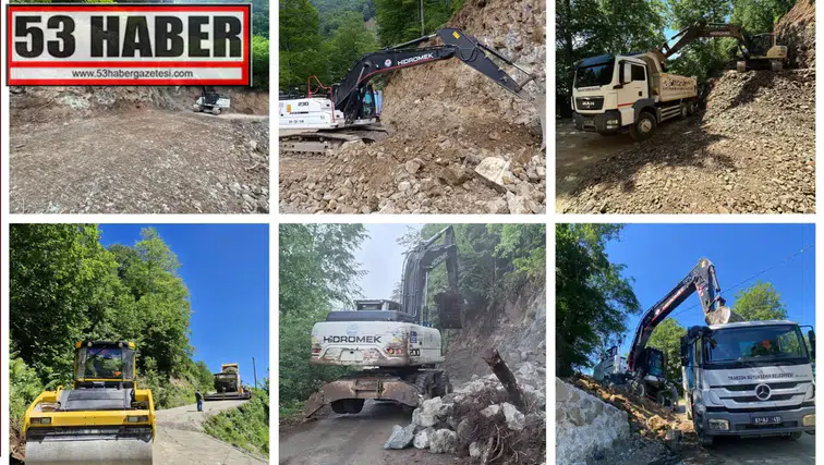 Trabzon Büyükşehir Belediyesi Yol Çalışmalarını Sürdürüyor: 9 İlçede Eş Zamanlı Mesai