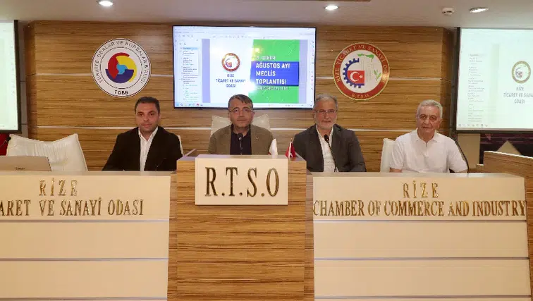 Rize Ticaret ve Sanayi Odası Ağustos Ayı Meclis Toplantısı Gerçekleştirildi