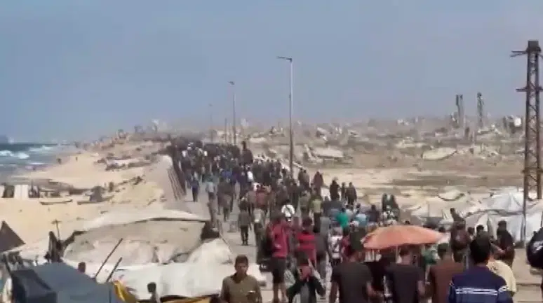 Gazze'de Ateşkesle Birlikte Filistinliler Evlerine Dönmeye Başladı