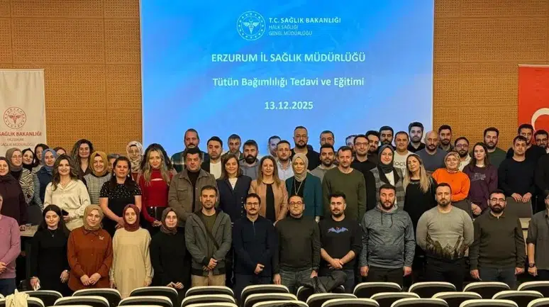 Erzurum'da Tütün Bağımlılığı Tedavisi Eğitimi Başarıyla Tamamlandı