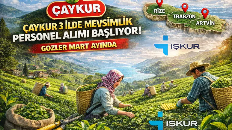 ÇAYKUR 3 İlde Mevsimlik Personel Alımına Hazırlanıyor: Gözler Mart Ayında